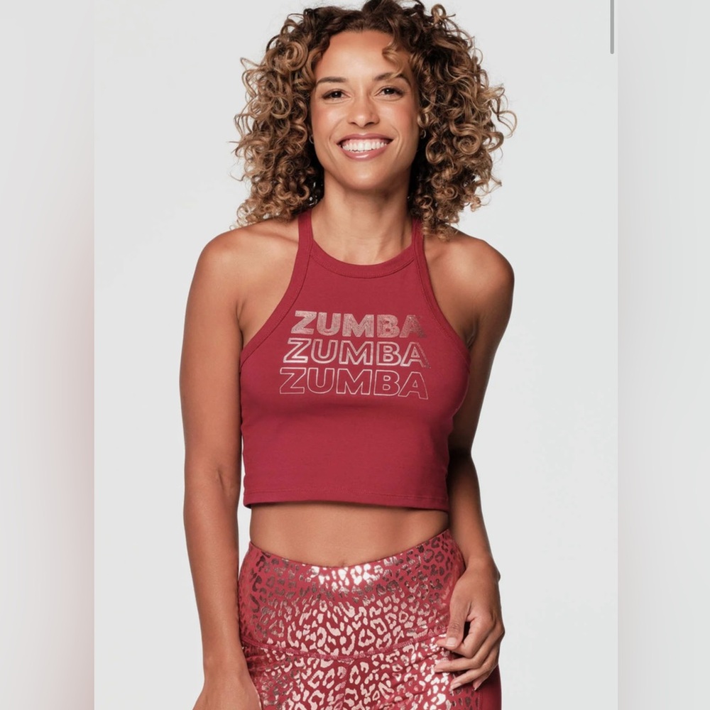 Glow With The Flow Crop Tank - Bold Burgundy Z1T000403